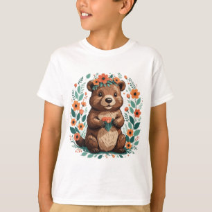 T-shirt Castor floral mignon