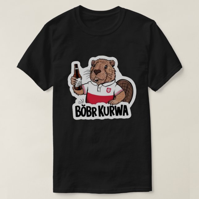 T-shirt Castor Kurwa (Design devant)