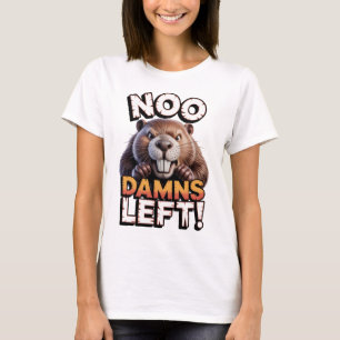 T-shirt Castor Sarcasique Plus de Jurons Drôle d'Animal