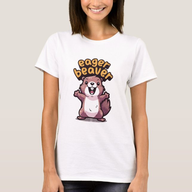 T-shirt Castor zélé (Devant)