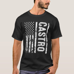 T-shirt Castro Nom de famille Funny Nom de famille Équipe 