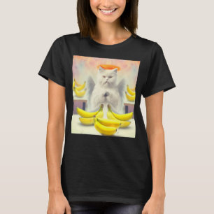 T-shirt Cat angel artwork meow kitty portrait mignonne ban