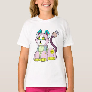 T-shirt Cat as robot
