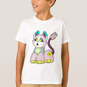 T-shirt Cat as robot