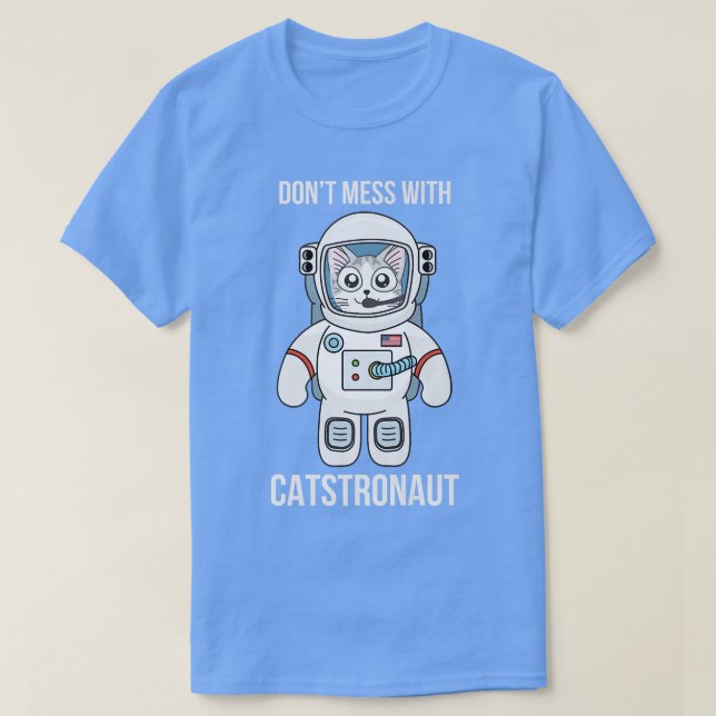 T-shirt Cat Astronaut Espace T CATSTRONAUT Tee (Design devant)