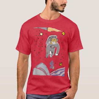 T-shirt Cat Astronaut Star Chat Dans L'Astronome Spatiale
