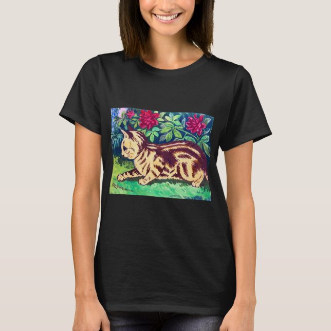 T-shirt Cat au Flower Garden, Louis Wain (Devant)