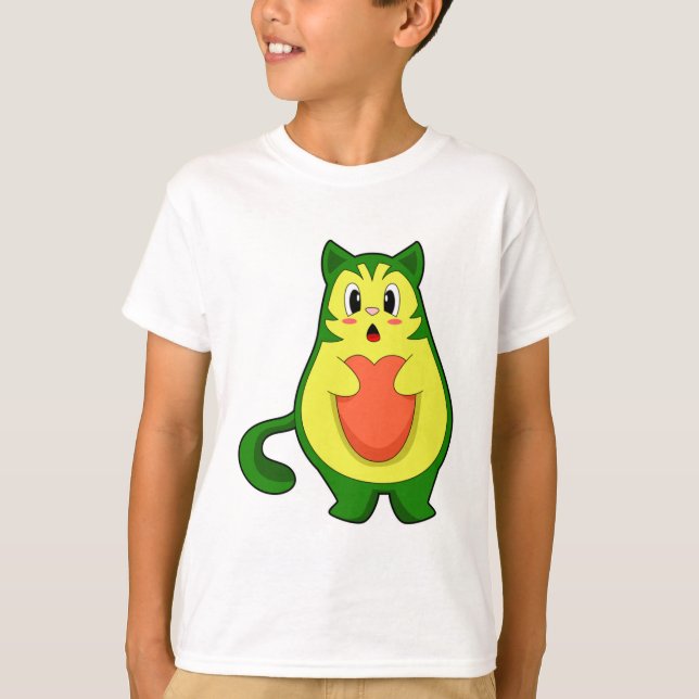 T-shirt Cat Avocado (Devant)