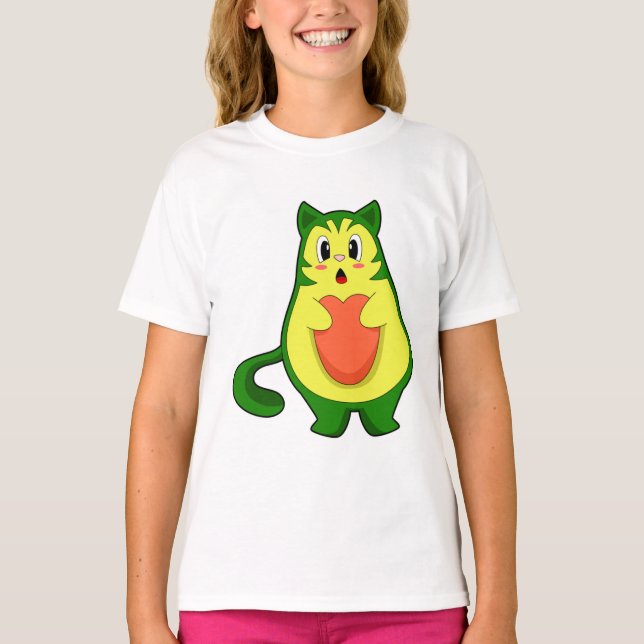 T-shirt Cat Avocado (Devant)