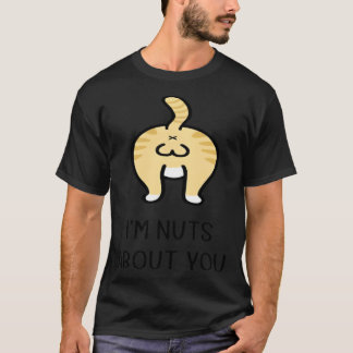 T-shirt Cat Ball I m Nut About You Happy Valentine Anniver