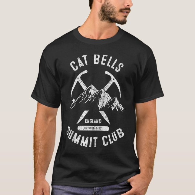 T-shirt Cat Bells Summit Club I Climbed Cat Bells Raglan B (Devant)