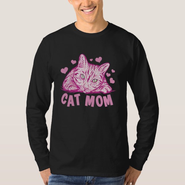 T-shirt Cat Best Cat Mom Ever Meow with my Cat for Women (Devant)