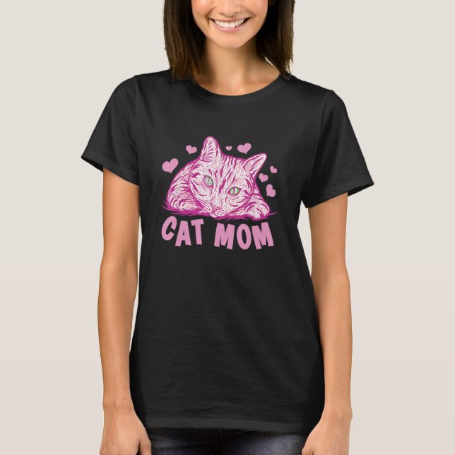 T-shirt Cat Best Cat Mom Ever Meow with my Cat for Women (Devant)