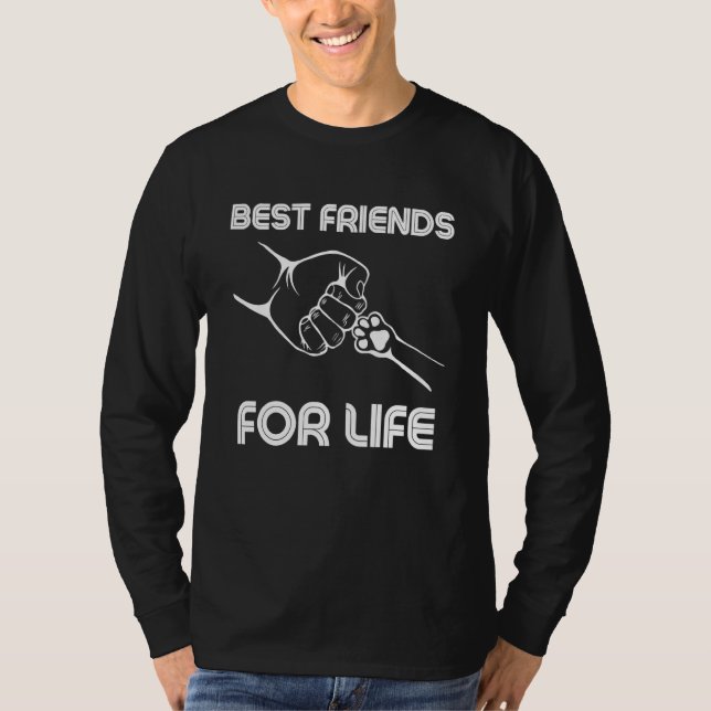T-shirt Cat Best Friends For Life First Bump Men Women Lov (Devant)