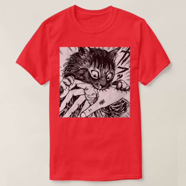 T-shirt Cat Bite Main (Design devant)