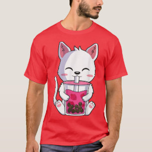 T-shirt Cat Boba Tea Bubble Tea Anime Kawaii Neko Toxits G