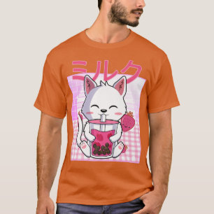 T-shirt Cat Boba Tea Bubble Tea Anime Kawaii Neko Venin Ki