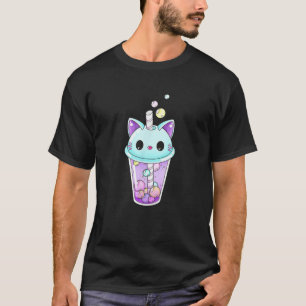 T-shirt Cat Boba Tea Bubble Tea Kawaii Anime Japanese Neko