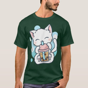 T-shirt Cat Boba Tea Bubble Tea Kawaii Anime Japanese Neko