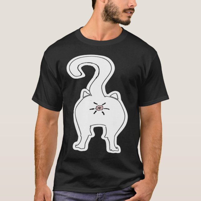 T-shirt Cat Butt  Animal (Devant)