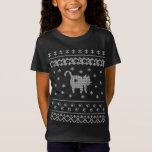 T-Shirt Cat Butt Christmas Winter Holiday Ugly Sweater Pat<br><div class="desc">Cat Butt Noël Vacances d'hiver Vilain doux Motif</div>
