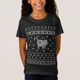 T-Shirt Cat Butt Christmas Winter Holiday Ugly Sweater Pat