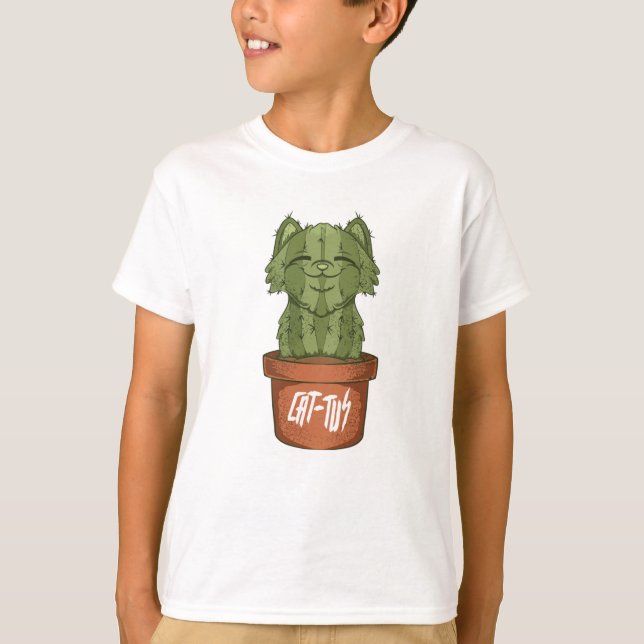 T-shirt Cat Cactus (Devant)