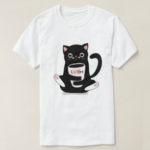 T-shirt Cat Café Cute
