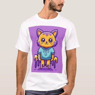 T-shirt cat cartoon