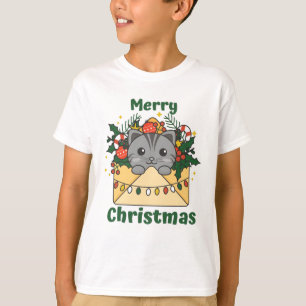 T-shirt Cat Christmas Letter Winter Animals