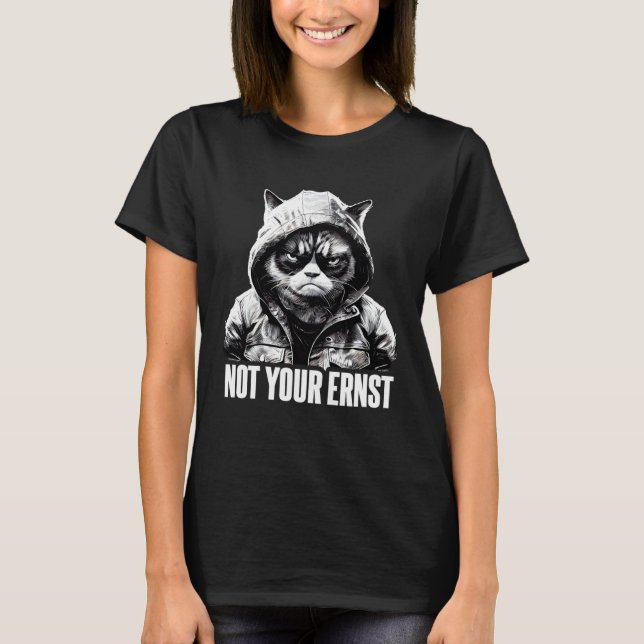 T-shirt Cat Coffee I Cat Not Your Ernst (Devant)