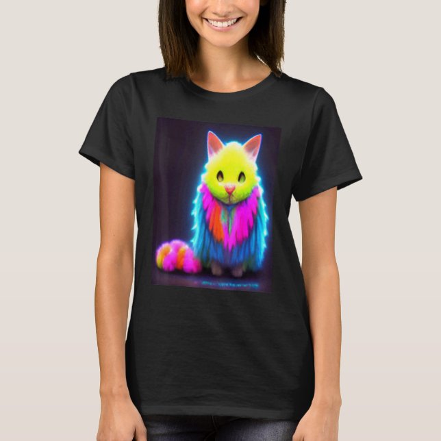 T-shirt Cat Cyber Punk Weird Men Women Boys Girls  2 (Devant)