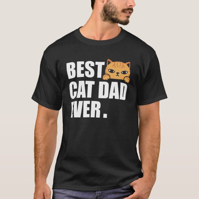 T-shirt CAT DAD Fête des pères Hommes Kitty Daddy Papa Noë (Devant)