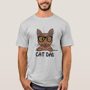 T-shirt CAT DAD Lunettes de vue Cat
