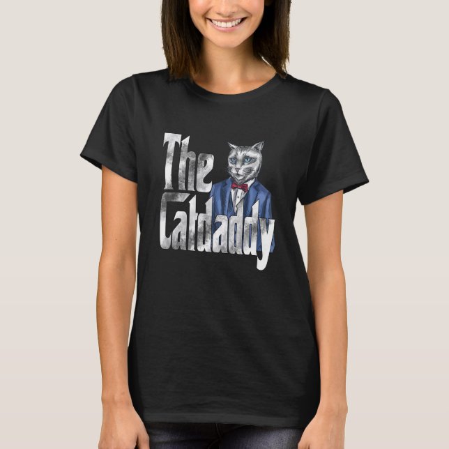 T-shirt Cat Dad The Catfather Crazy Cat Father Kitty Daddy (Devant)