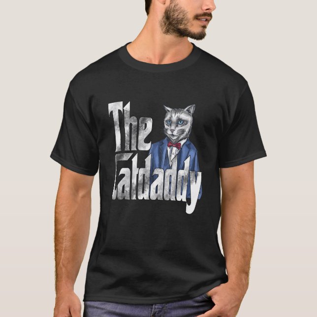 T-shirt Cat Dad The Catfather Crazy Cat Father Kitty Daddy (Devant)