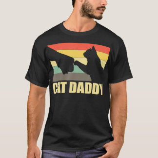 T-shirt Cat Daddy Best Cat Dad Ever Tee Cat Lover Vintage