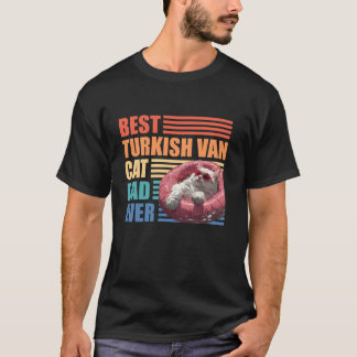 T-shirt Cat Daddy BEST TURKISH VAN CAT DAME JAMAIS Vintage