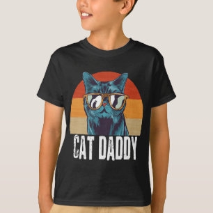 T-shirt Cat Daddy Drôle cadeau de chat pour la Fête des