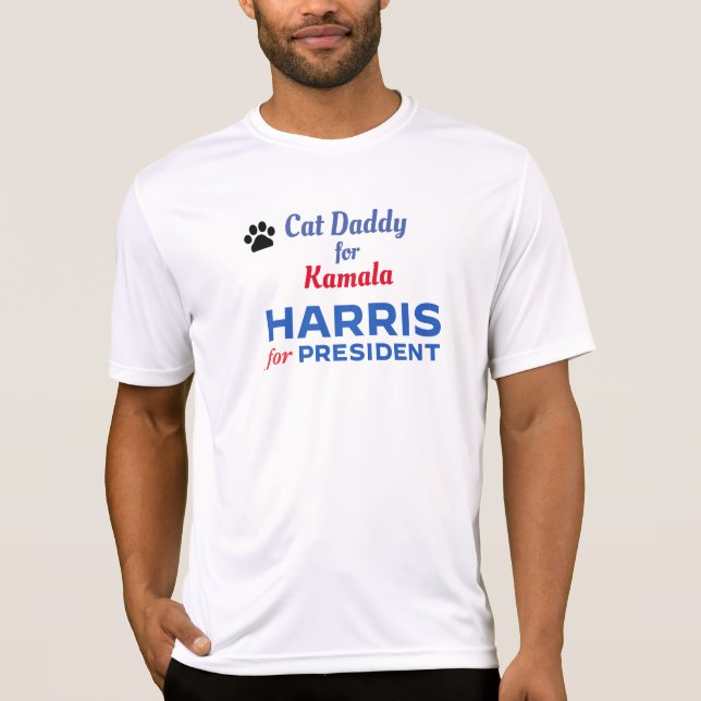 T-shirt Cat Daddy pour Kamala (Devant)