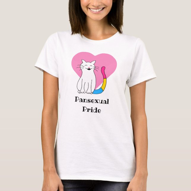 T-shirt Cat de la fierté transexuelle (Devant)