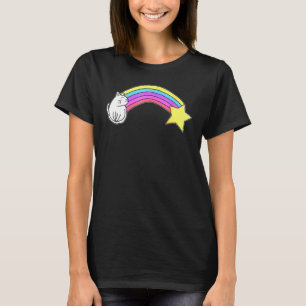 T-shirt Cat de maïs magique arc-en-ciel