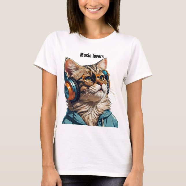 T-shirt Cat design (Devant)