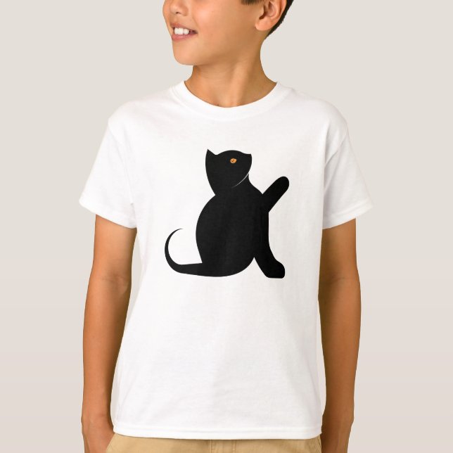 T-shirt Cat dit bonjour (Devant)