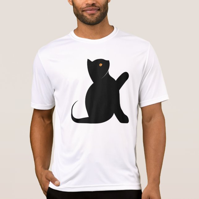 T-shirt Cat dit bonjour (Devant)