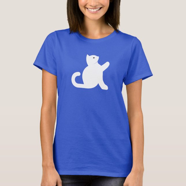 T-shirt Cat dit bonjour (Devant)