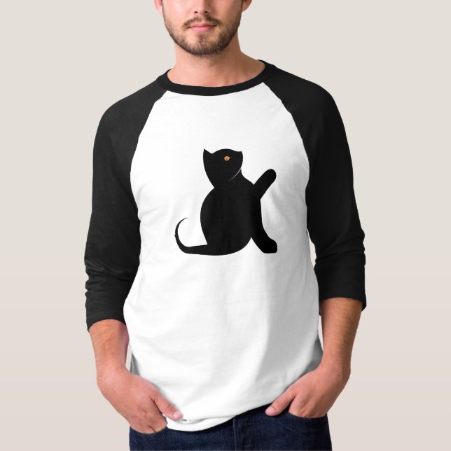 T-shirt Cat dit bonjour (Devant)