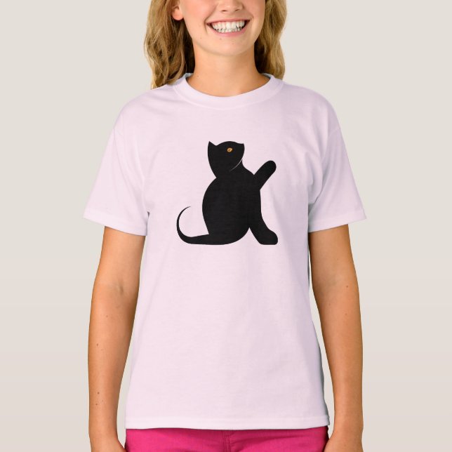 T-shirt Cat dit bonjour (Devant)