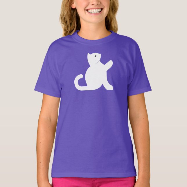 T-shirt Cat dit bonjour (Devant)