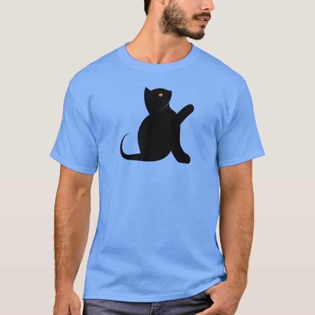 T-shirt Cat dit bonjour (Devant)
